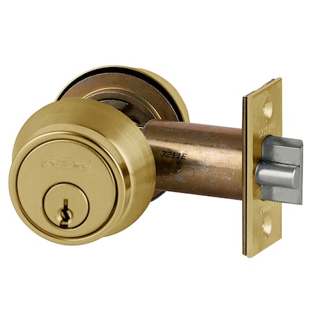 Schlage Grade 2, Double Cyl Deadlatch, C KWY, US5, Rectangle Stk B252PD 609